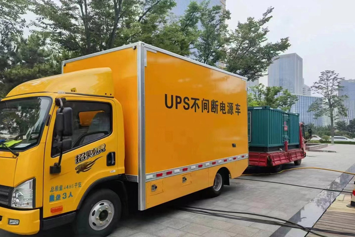 扶余发电机租赁施工现场