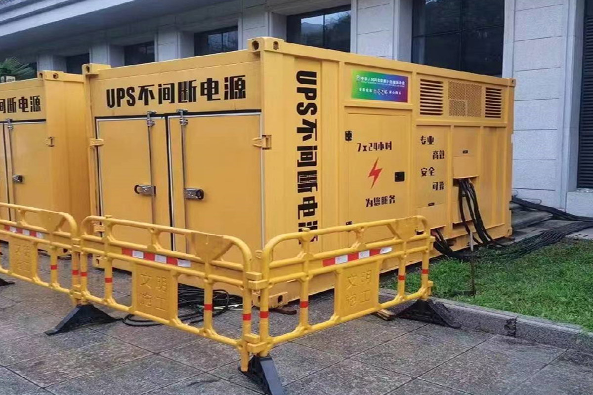 扶余发电机租赁施工现场